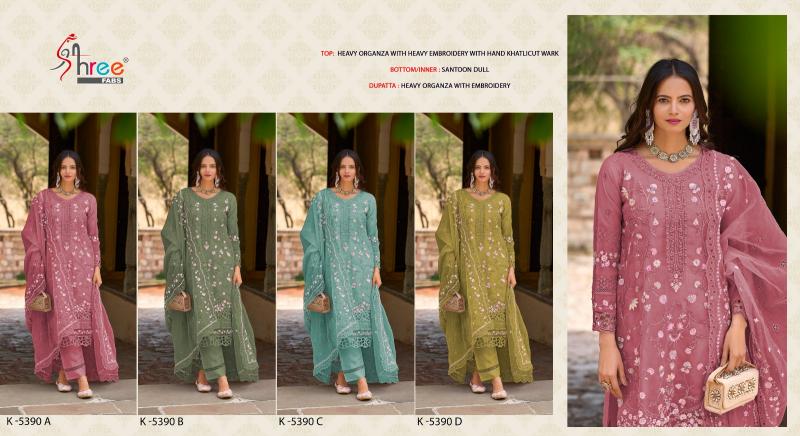 Shree Fabs K 5390 A To D Catalog Embroidered pakistani suits sale online