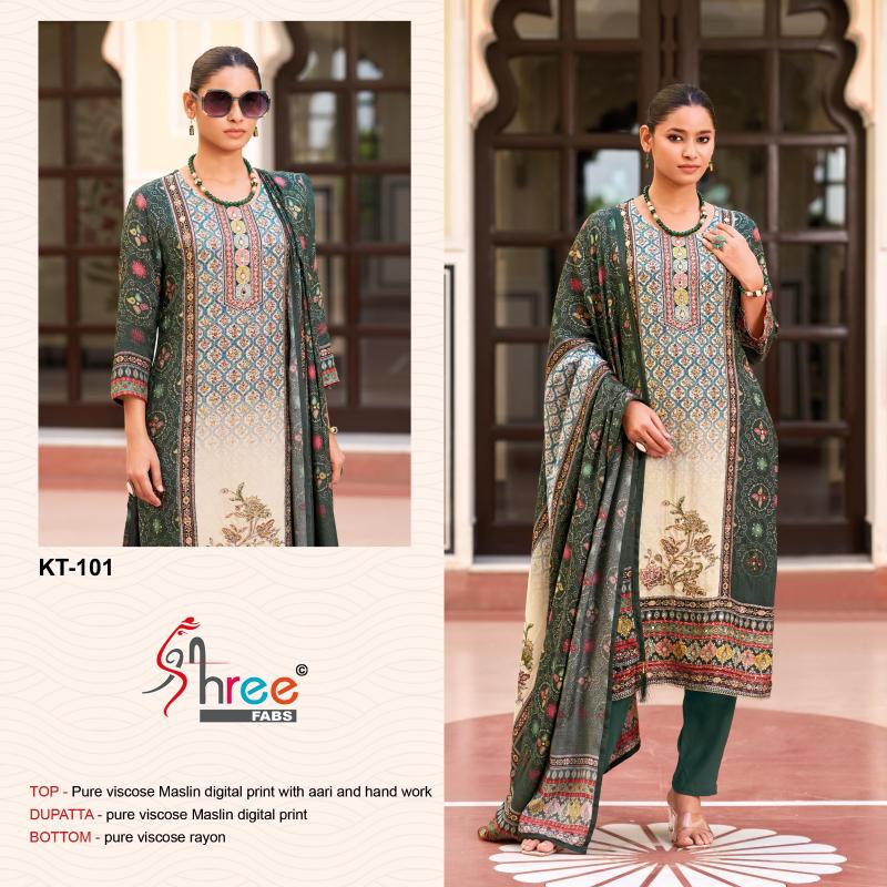 Shree Fabs KT 101 Catalog latest pakistani suits in india