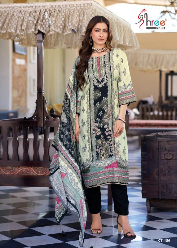 Shree Fabs Kt 156 Catalog Viscose Maslin pakistani fancy suit