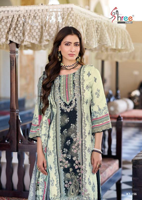 Shree Fabs Kt 156 Catalog Viscose Maslin pakistani fancy suit