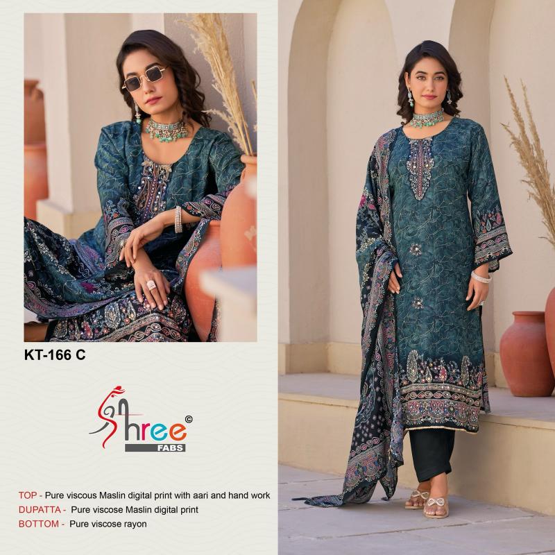 Shree Fabs KT 166 Catalog pakistani designer replica suits online