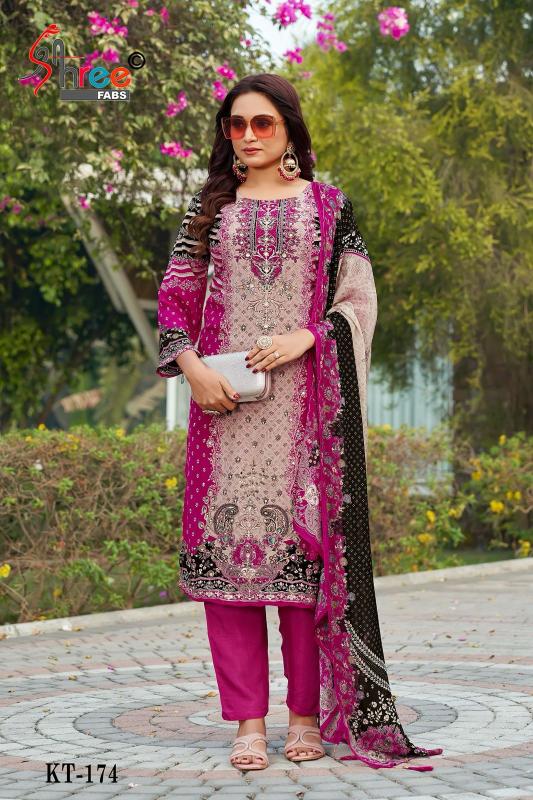 Shree Fabs KT 174 Catalog buy pakistani designer suits online