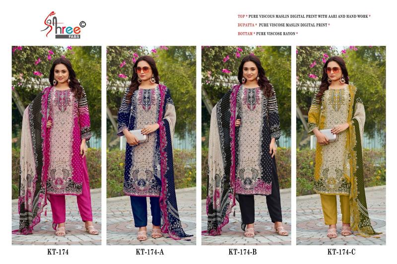 Shree Fabs KT 174 Catalog buy pakistani designer suits online