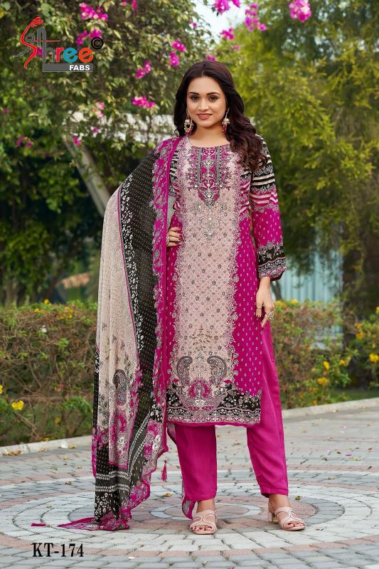 Shree Fabs KT 174 Catalog buy pakistani designer suits online