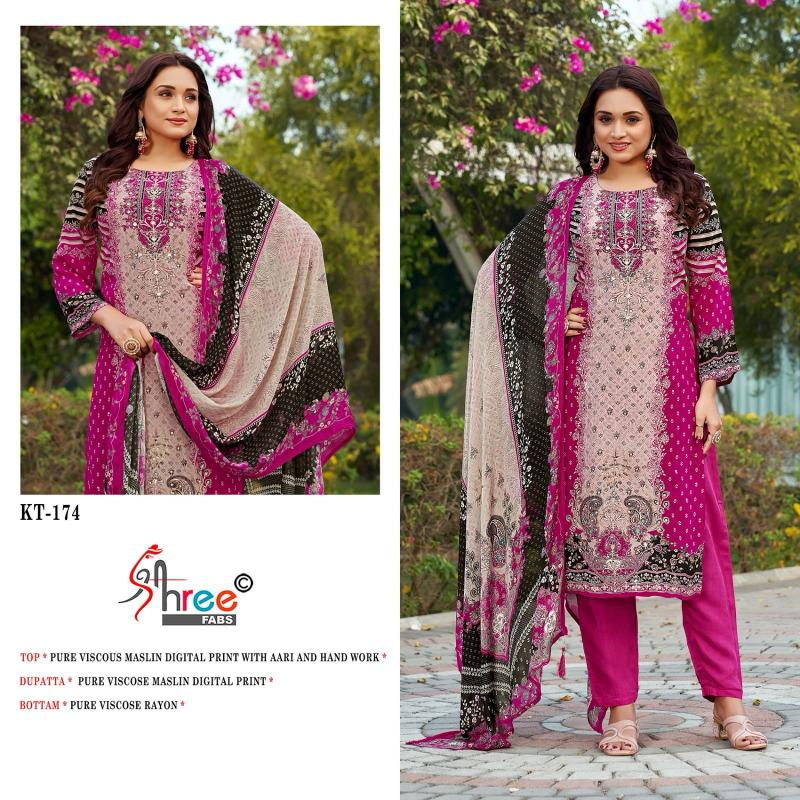 Shree Fabs KT 174 Catalog buy pakistani designer suits online