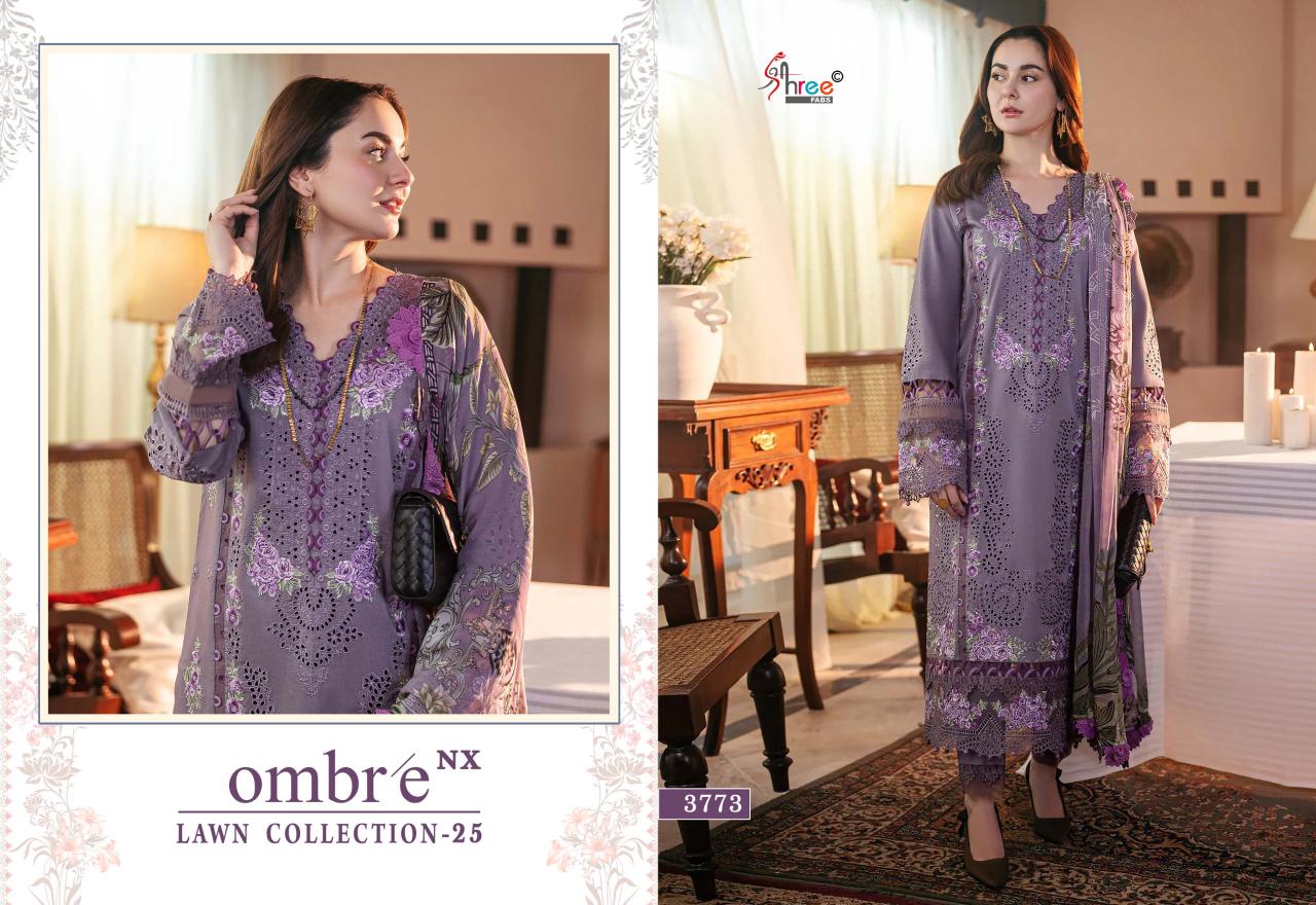 Shree Fabs Ombre Lawn Collection 2025 Vol 1 NX catalog Cotton Dupatta pakistani suits online uk