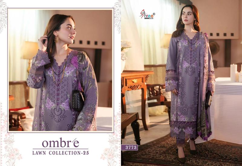 Shree Fabs Ombre Lawn Collection 25 Catalog Chiffon Dupatta pakistani suits in pune