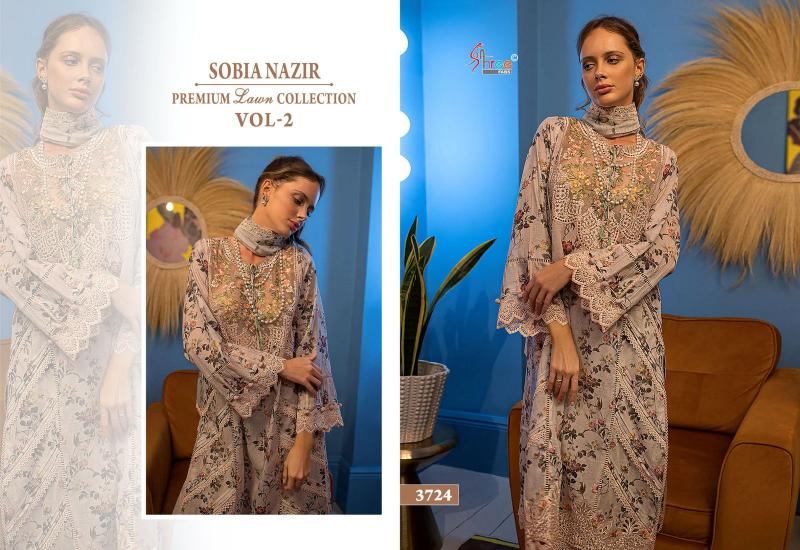 Shree Fabs Sobia Nazir Premium Lawn Collection Vol 2 Chiffon Dupatta best designer pakistani suits