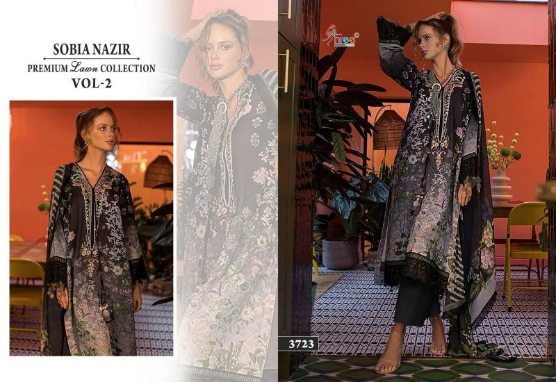 Shree Fabs Sobia Nazir Premium Lawn Collection Vol 2 Chiffon Dupatta best designer pakistani suits