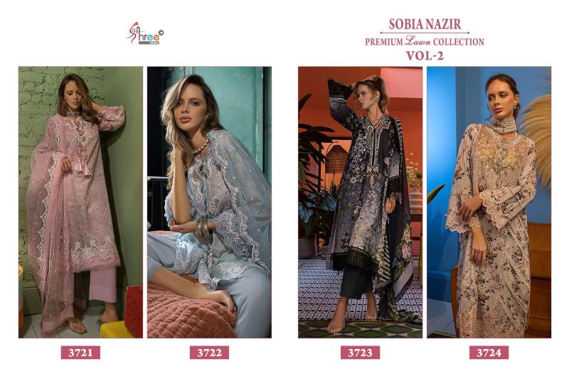 Shree Fabs Sobia Nazir Premium Lawn Collection Vol 2 Chiffon Dupatta best designer pakistani suits