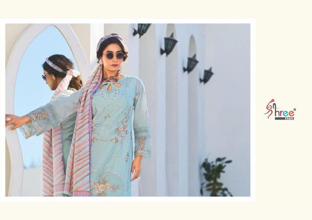 Shree Fabs Tasrif Premium Lawn Collection Vol 1 catalog Chiffon Dupatta latest pakistani designer suits