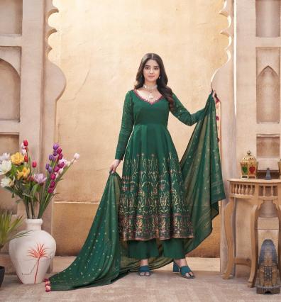 Shubhkala Royal Look Catalog Roman Silk Foil Printed kurti set wholesale