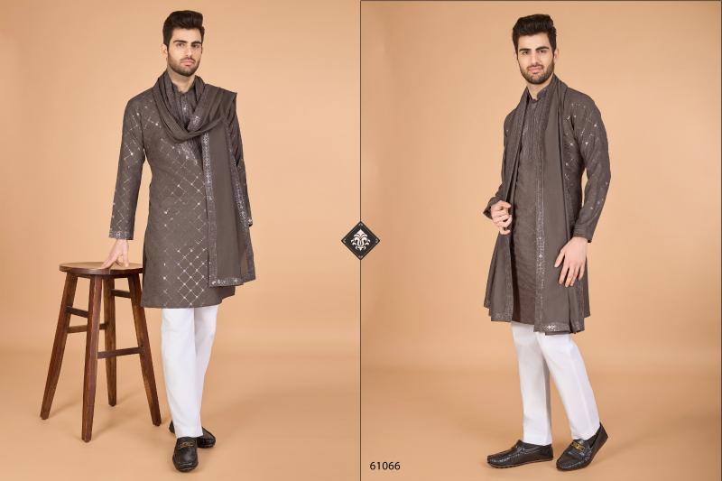 Shubhvastra Vastra Mantra Catalog Viscose Silk Mens kurta pants design