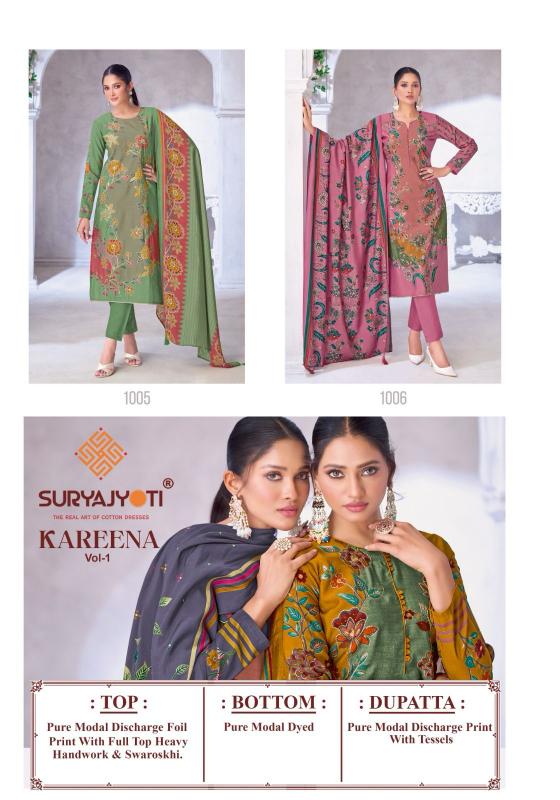 SuryaJyoti Kareena Vol-01 – Dress Material - Wholesale Catalog