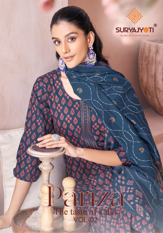 Suryajyoti Pariza Vol-2 – Kurti Pant With Dupatta - Wholesale Catalog