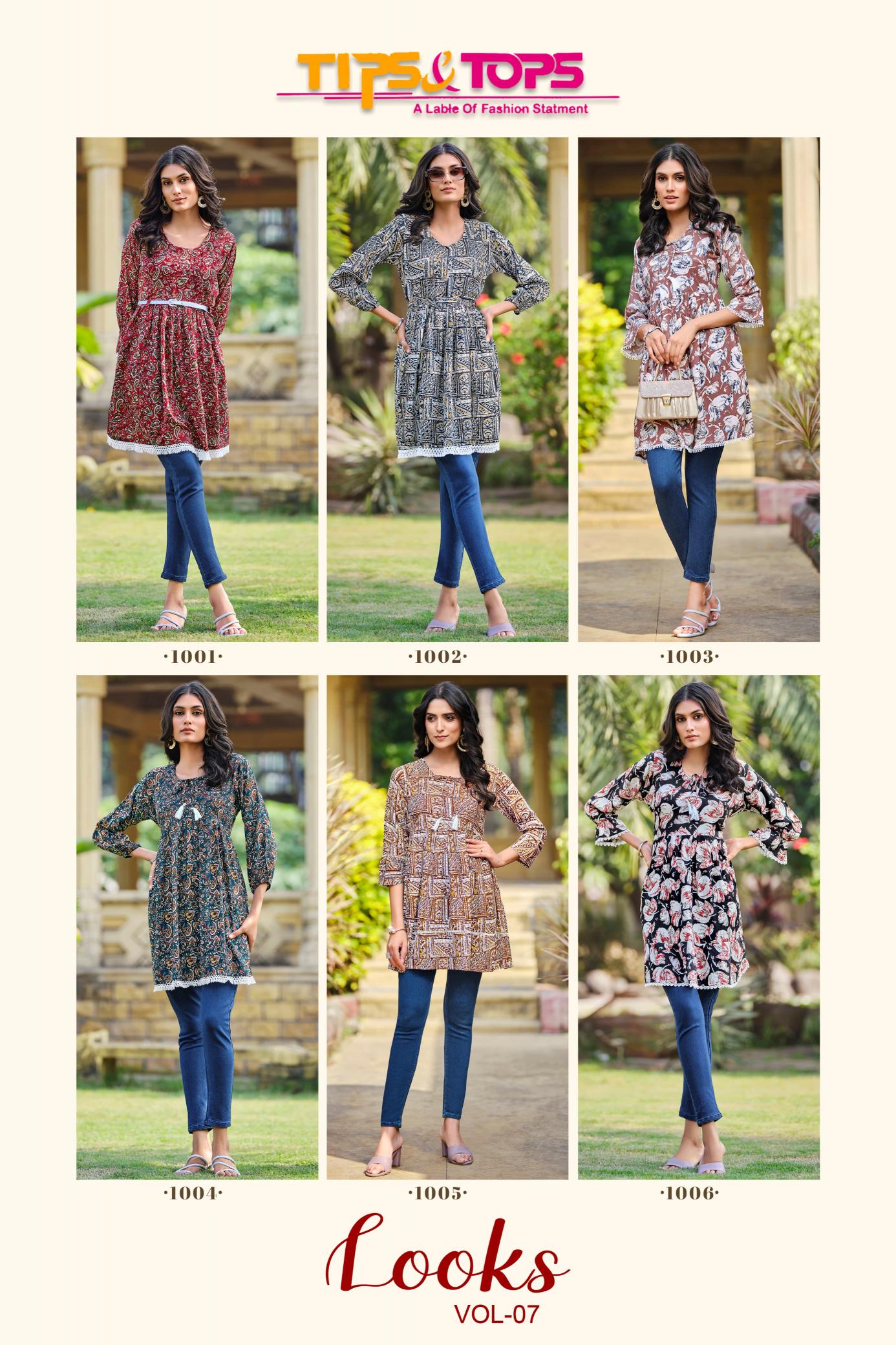 Tips & Tops Looks Vol 7 Catalog jaipur kurti manufacturer wholesale