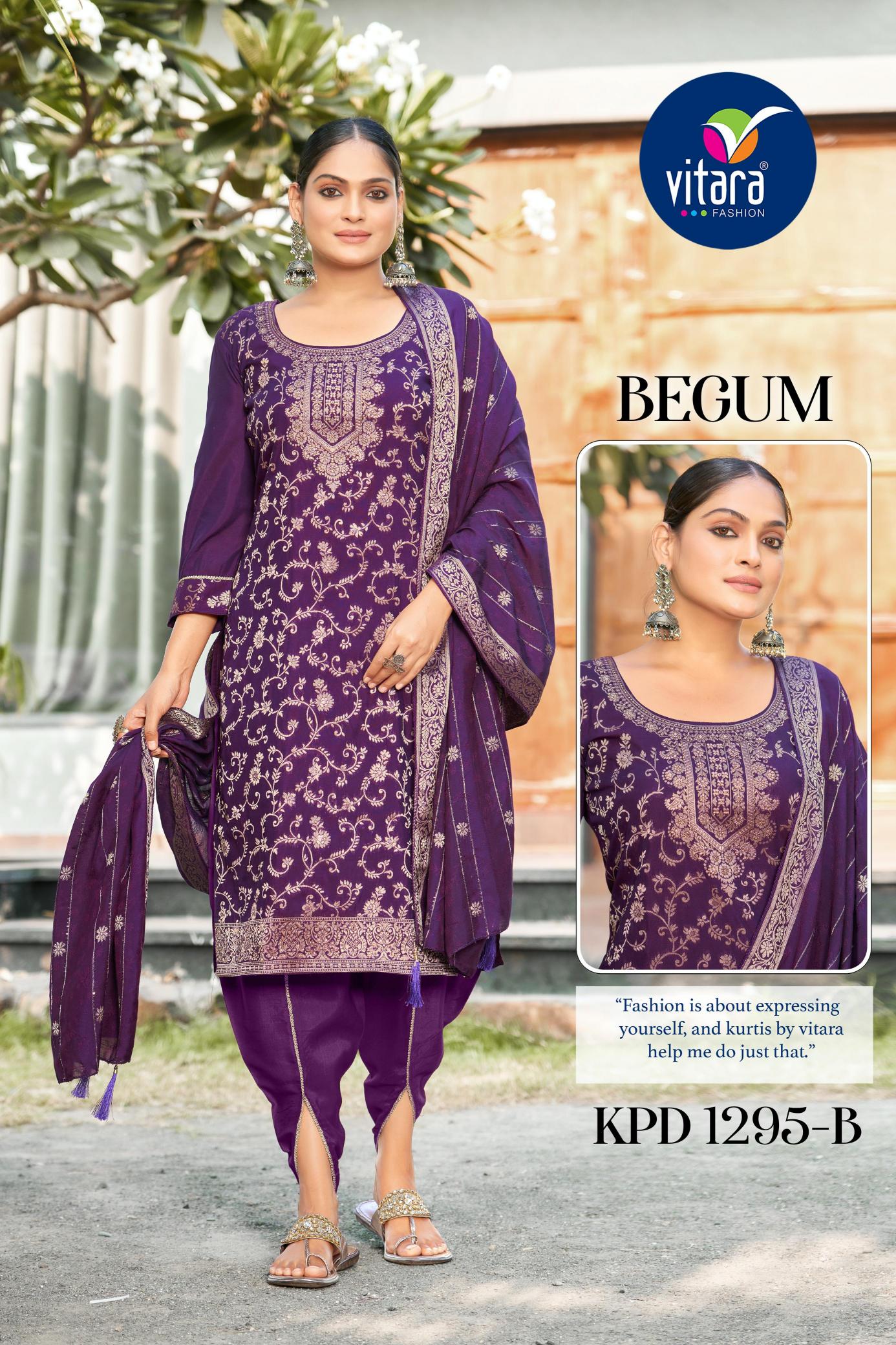 Vitara Begum Catalog pants and kurti set