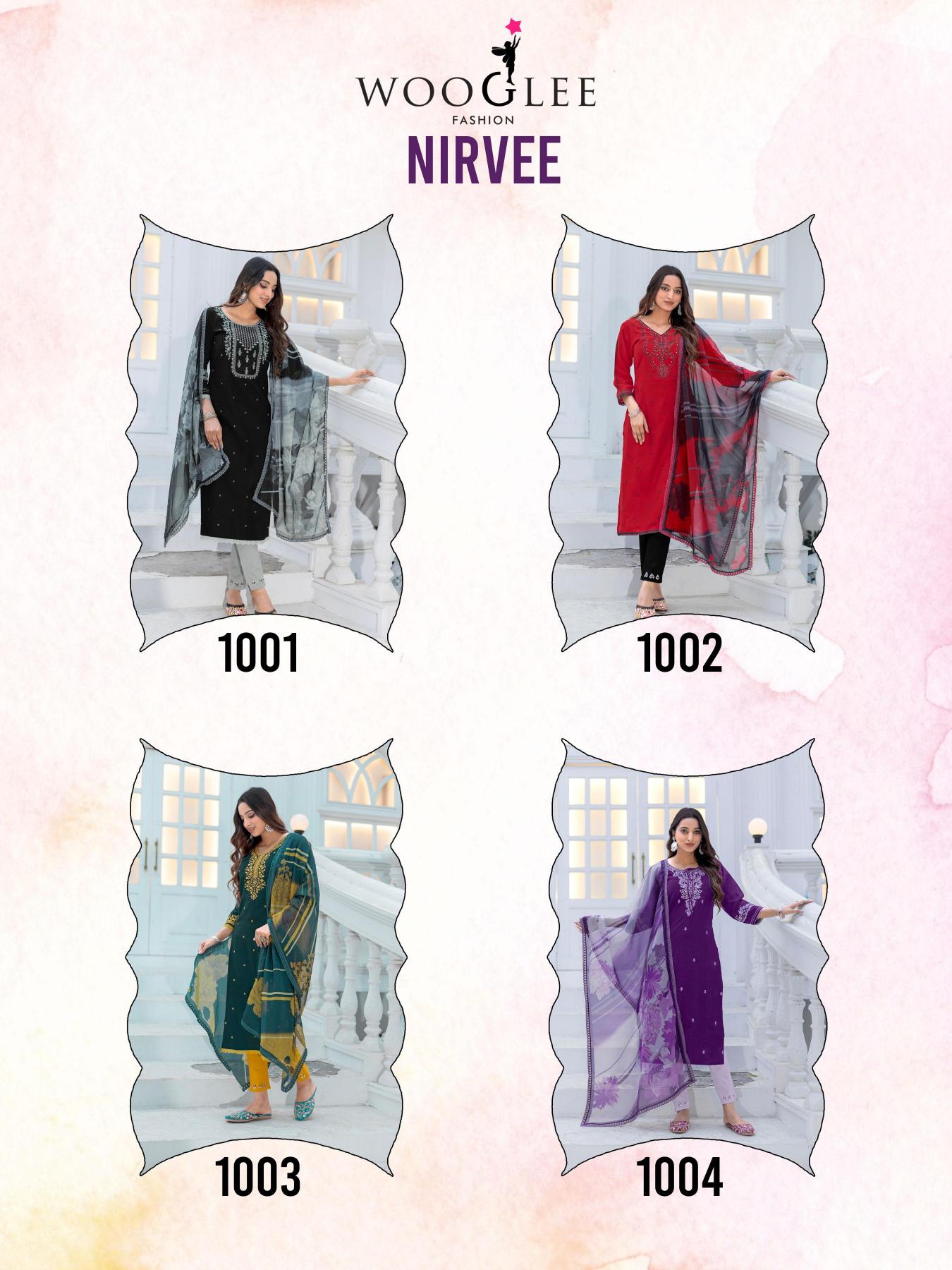 Wooglee Nirvee Catalog ladies pant kurti design