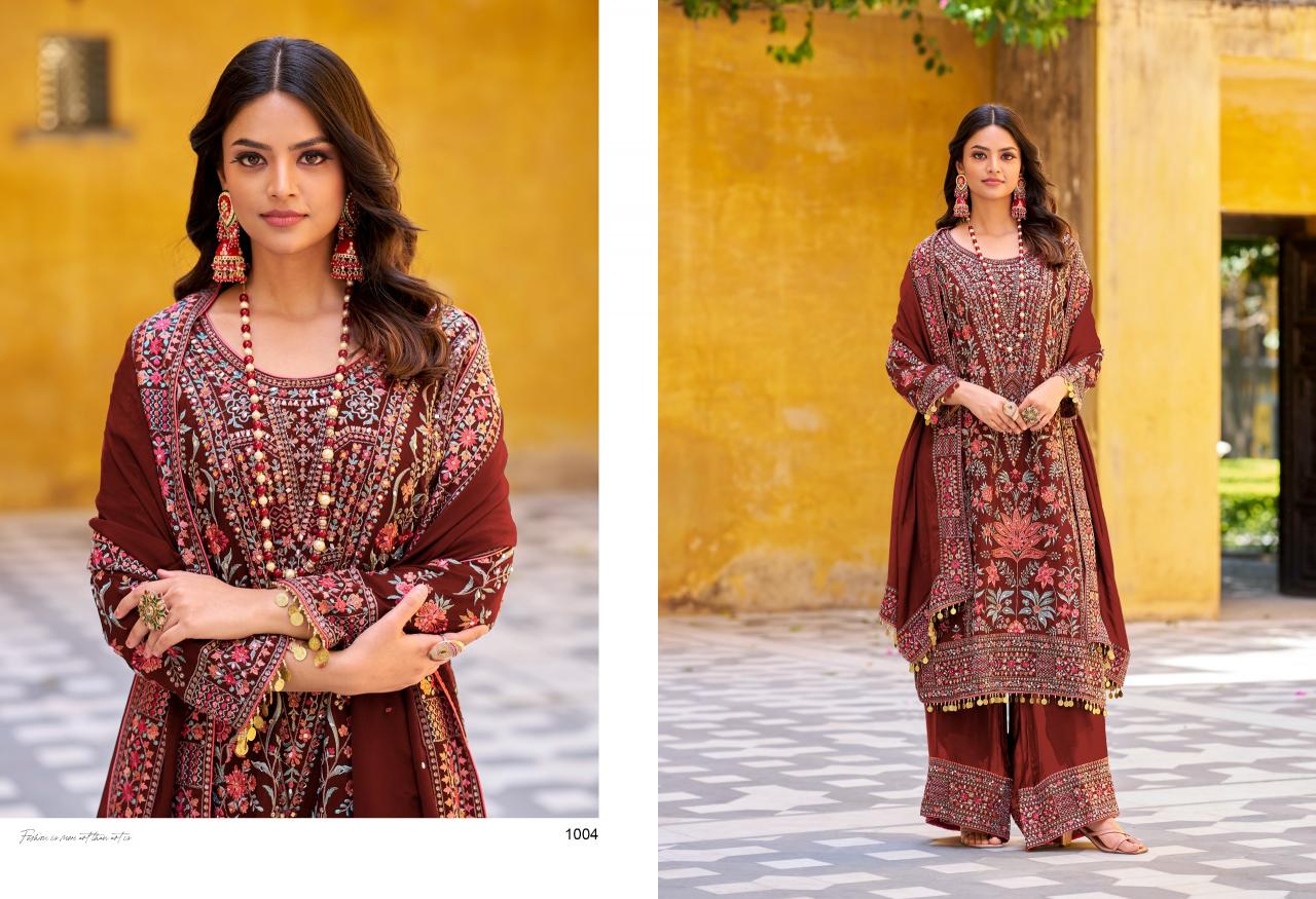 Your choice Maria B Gold Catalog pakistani plazo suit design