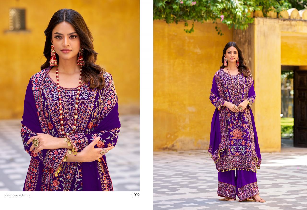 Your choice Maria B Gold Catalog pakistani plazo suit design