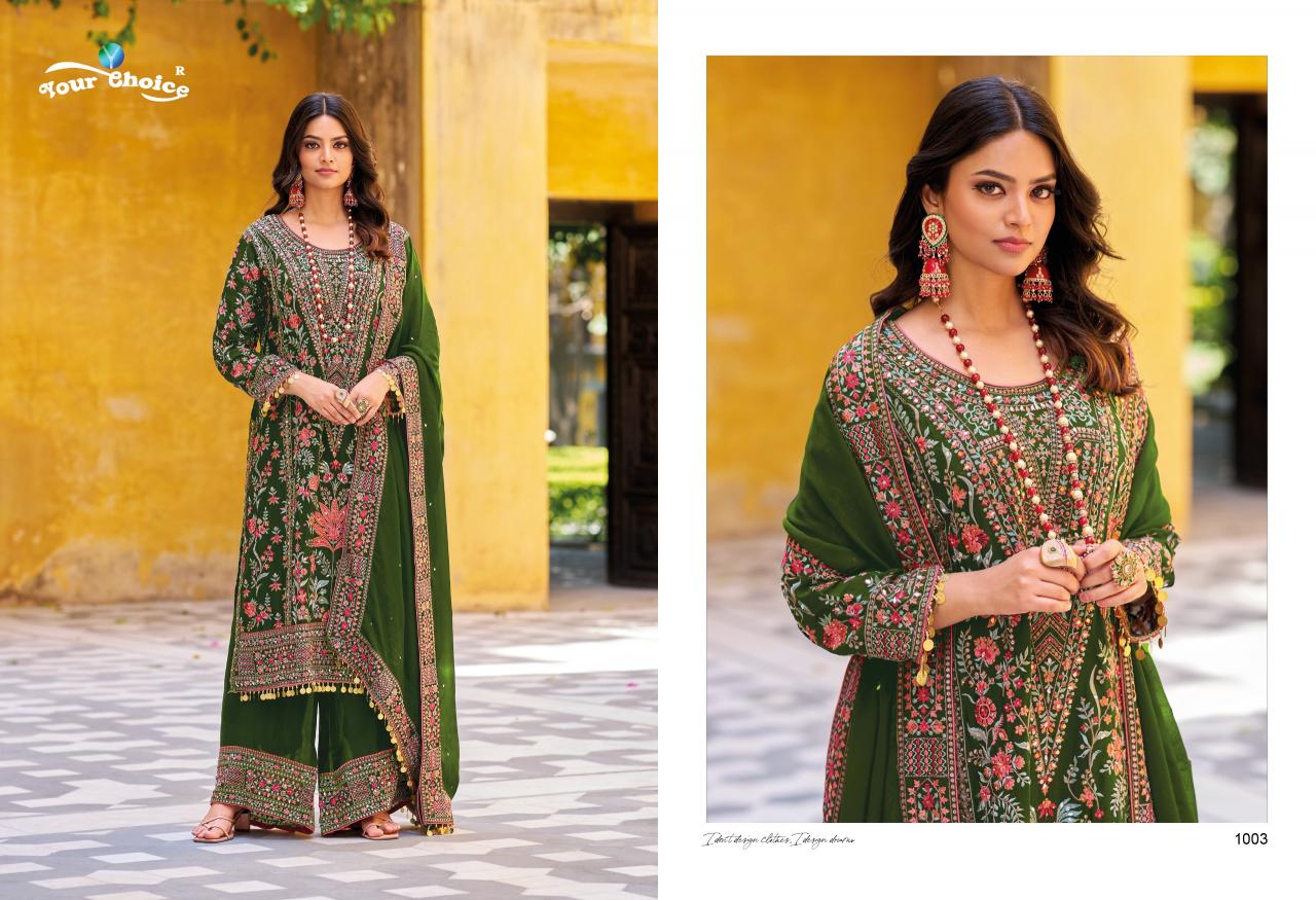 Your choice Maria B Gold Catalog pakistani plazo suit design