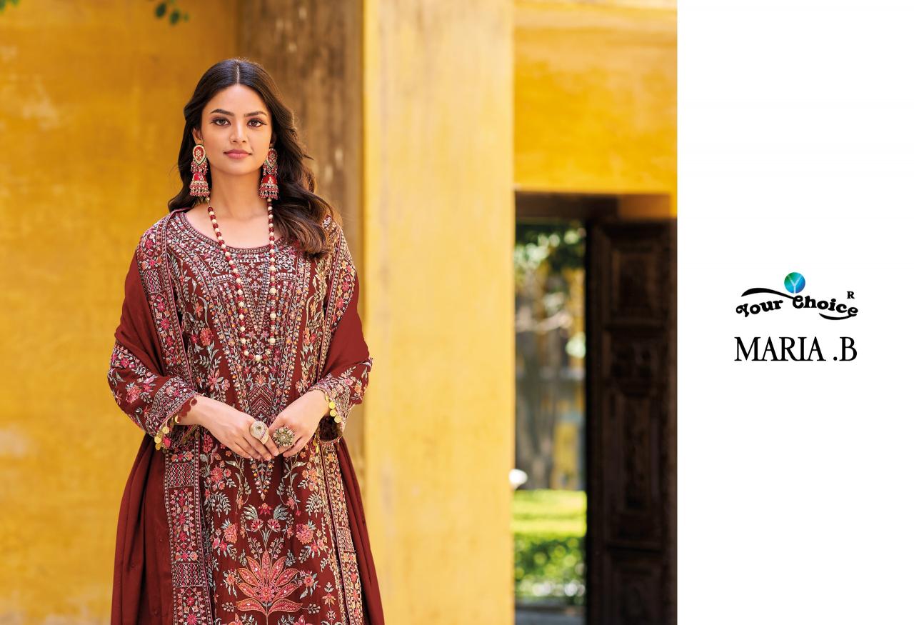 Your choice Maria B Gold Catalog pakistani plazo suit design