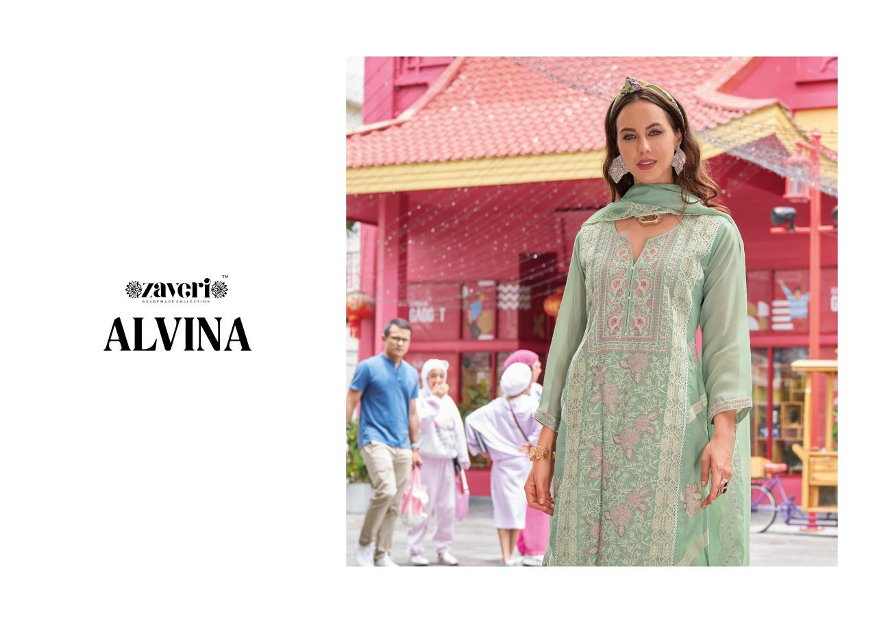 Zaveri Alvina Catalog readymade salwar kameez wholesale in surat