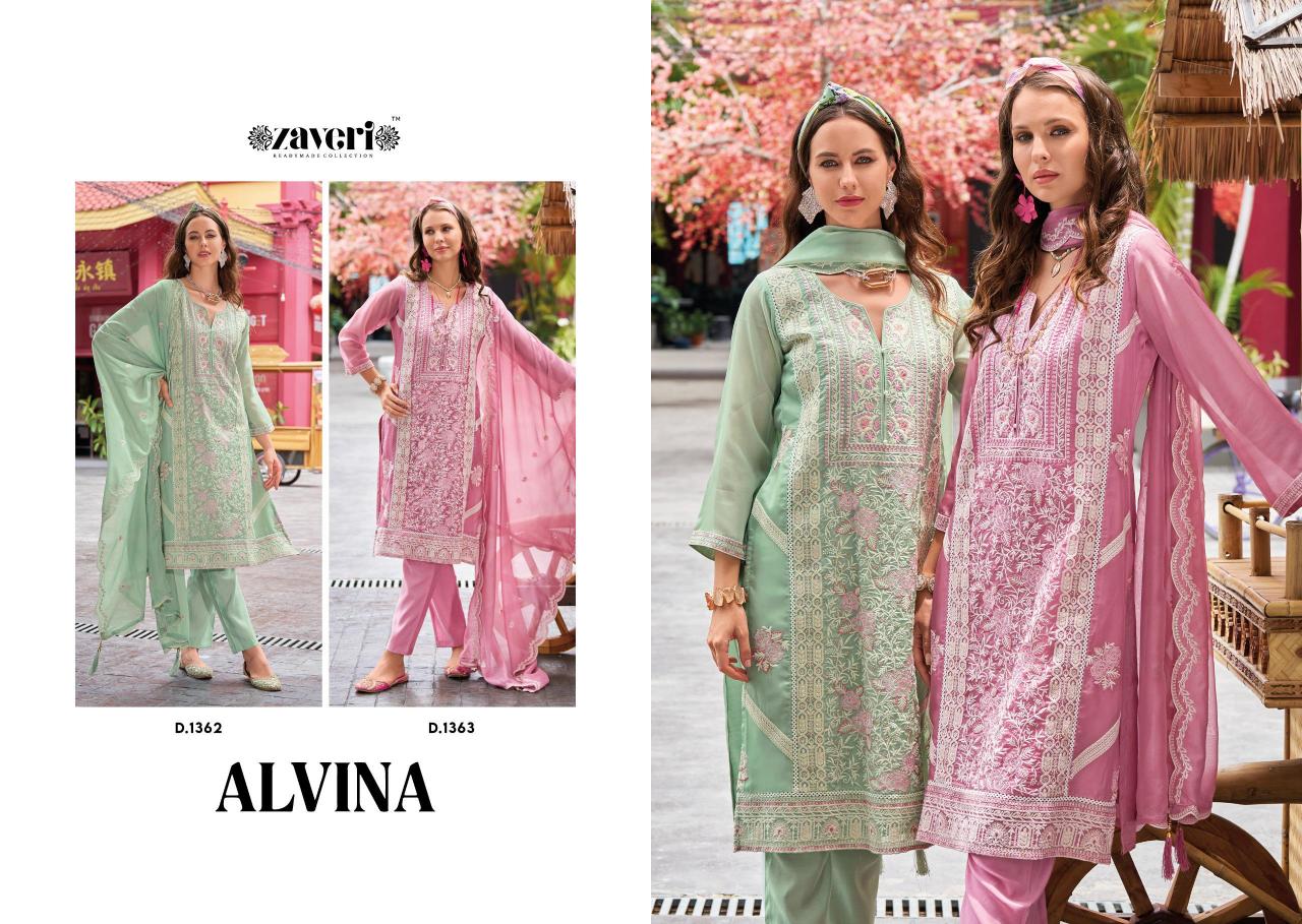 Zaveri Alvina Catalog readymade salwar kameez wholesale in surat