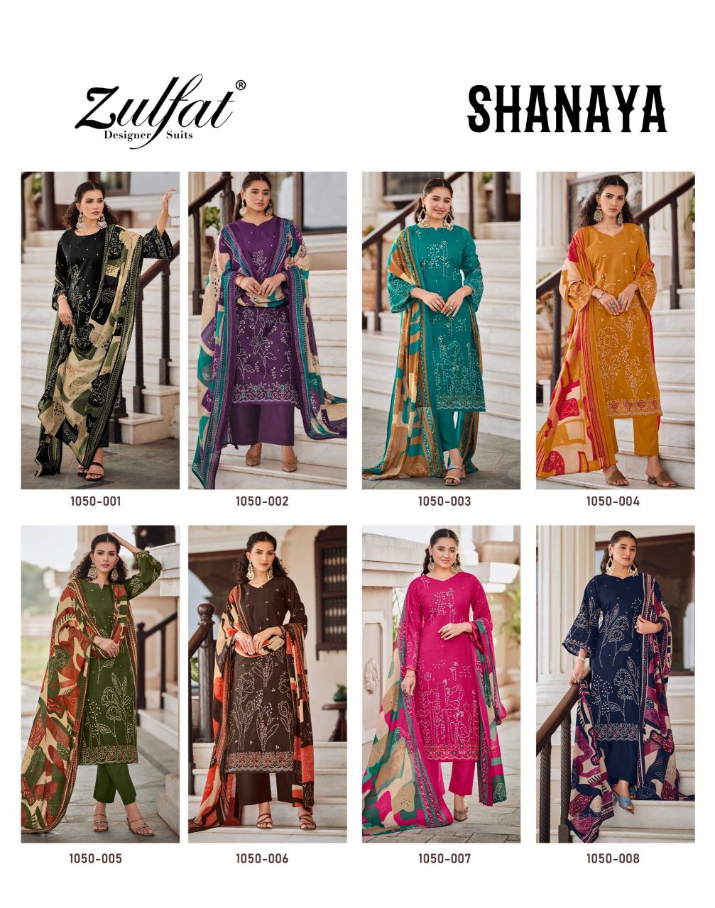 Zulfat Shanaya Vol 3 catalog lucknowi dress material wholesale