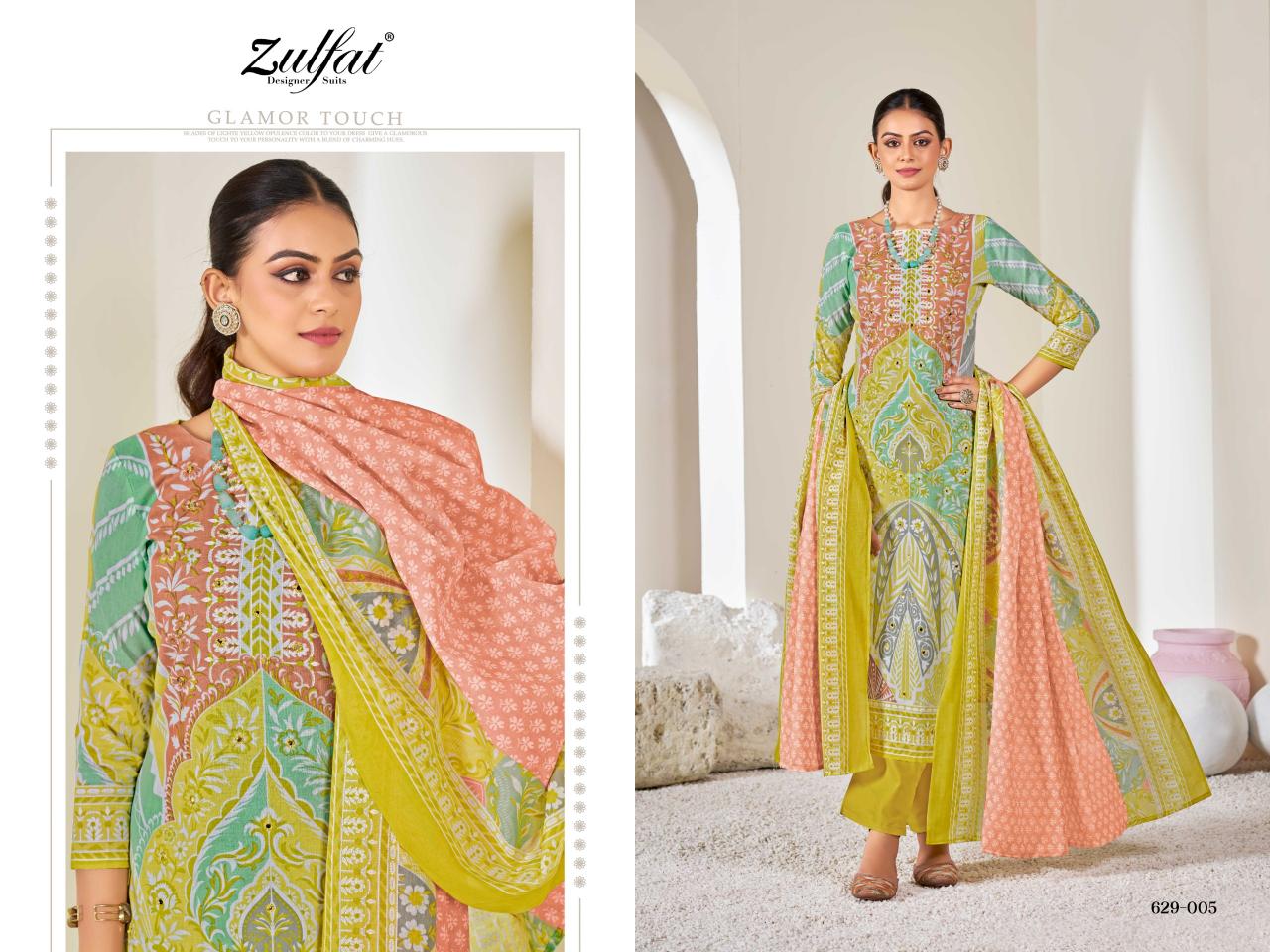 Zulfat Summer Shine Catalog wholesale dress material in chandrapur