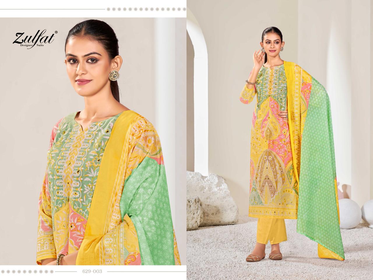 Zulfat Summer Shine Catalog wholesale dress material in chandrapur