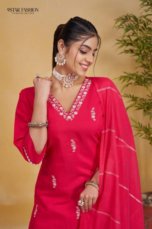 9star Fashion Ananta catalog Festive Wear Silk Kurti Bottom With Dupatta