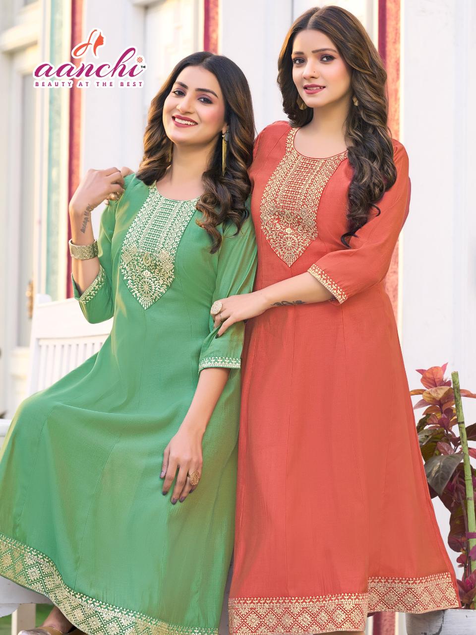 Aanchi Rio catalog best wholesale kurtis in india