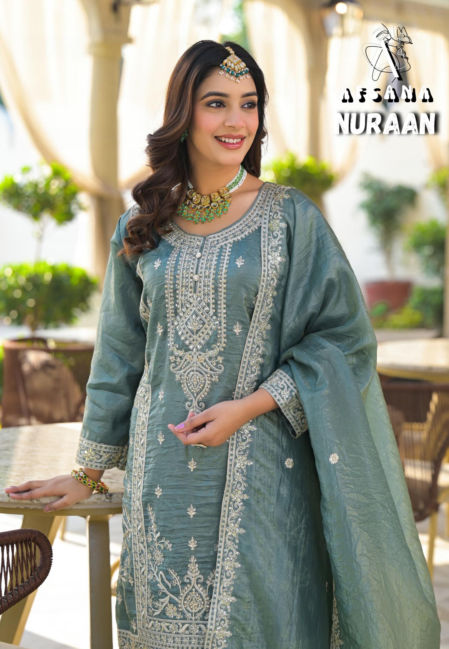 Afsana Nuraan catalog buy pakistani designer suits in india