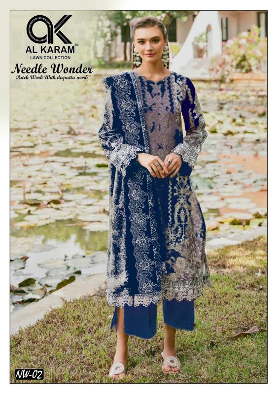 Alkaram Needle Wonder Vol-01 - Karachi Dress Material  - Wholesale Catalog