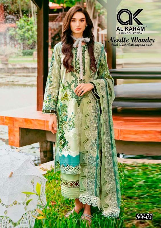 Alkaram Needle Wonder Vol-01 - Karachi Dress Material  - Wholesale Catalog