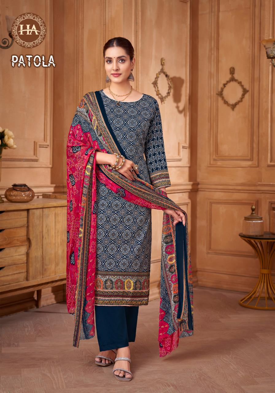 Alok Harshit Patola catalog wholesale dress materials dealers