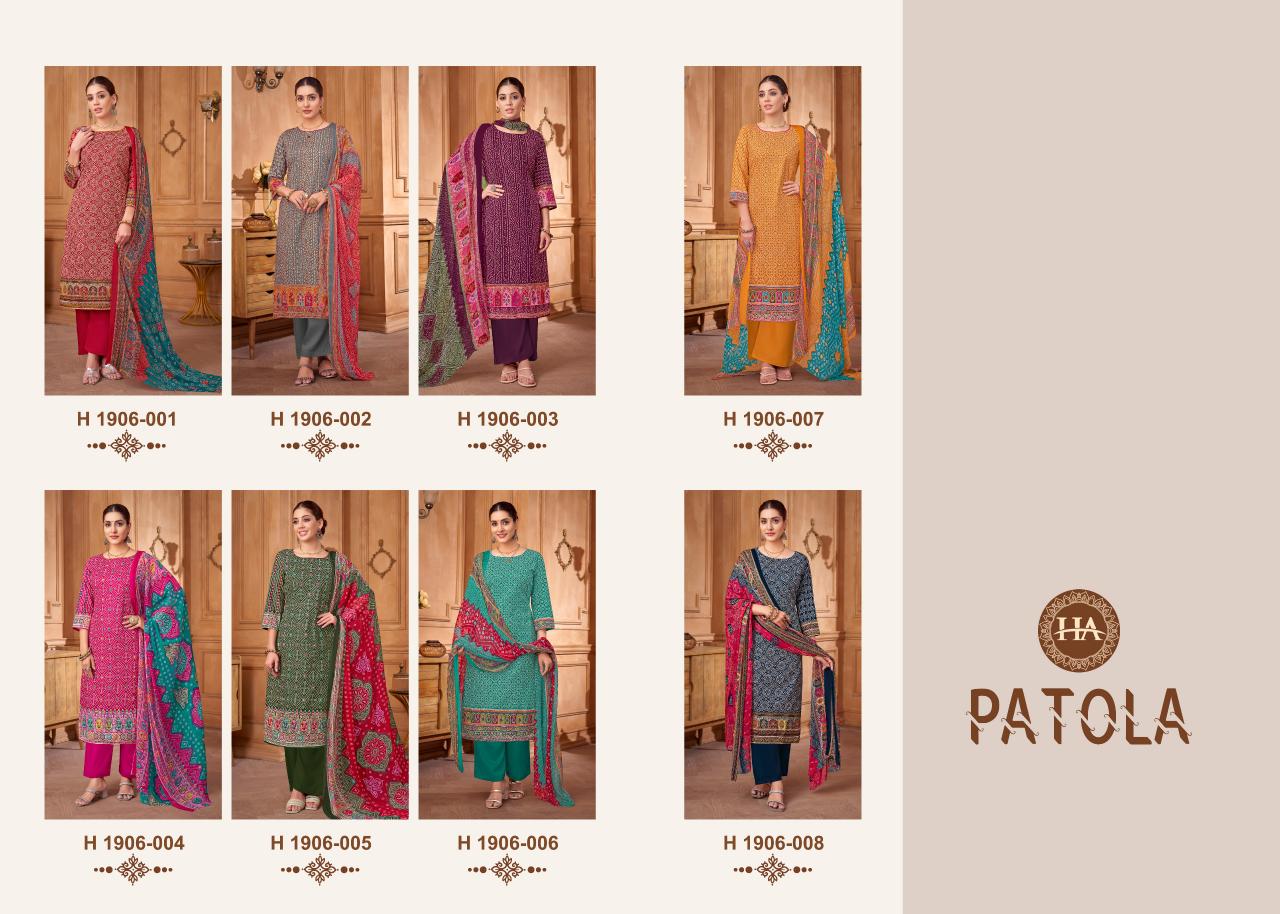 Alok Harshit Patola catalog wholesale dress materials dealers