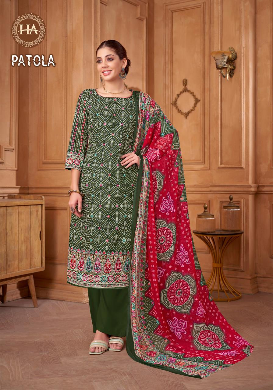 Alok Harshit Patola catalog wholesale dress materials dealers