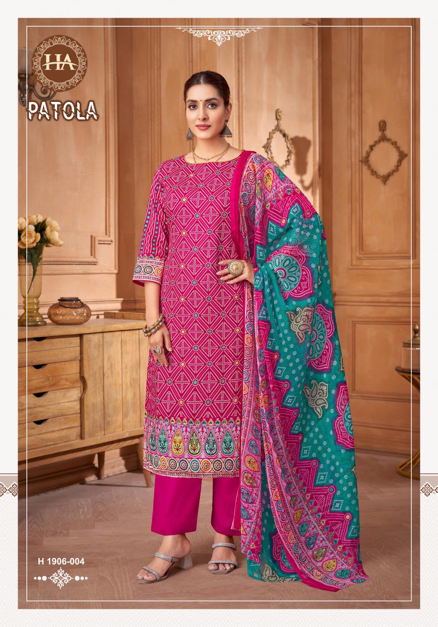 Alok Harshit Patola catalog wholesale dress materials dealers