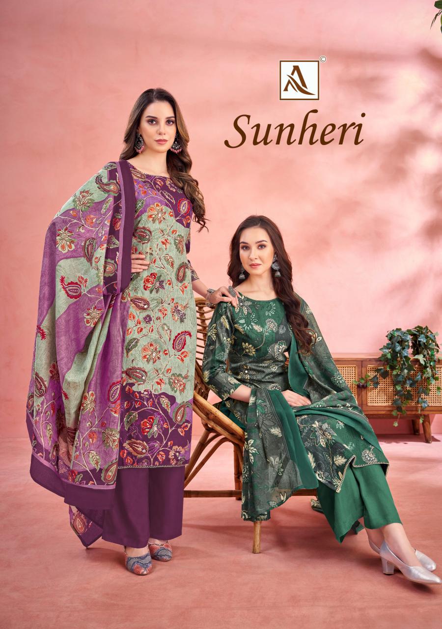 Alok Sunheri catalog bulk dress materials wholesale