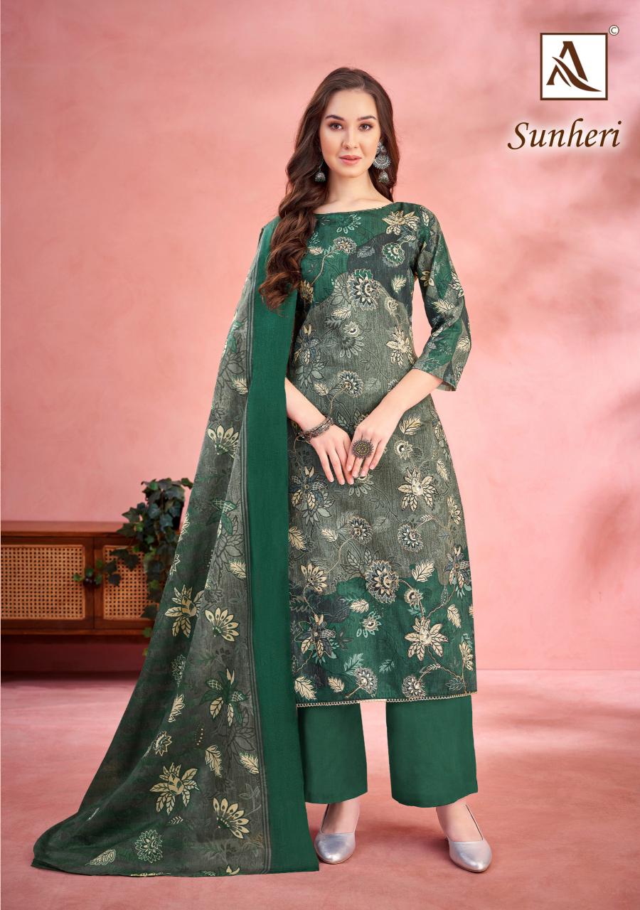 Alok Sunheri catalog bulk dress materials wholesale