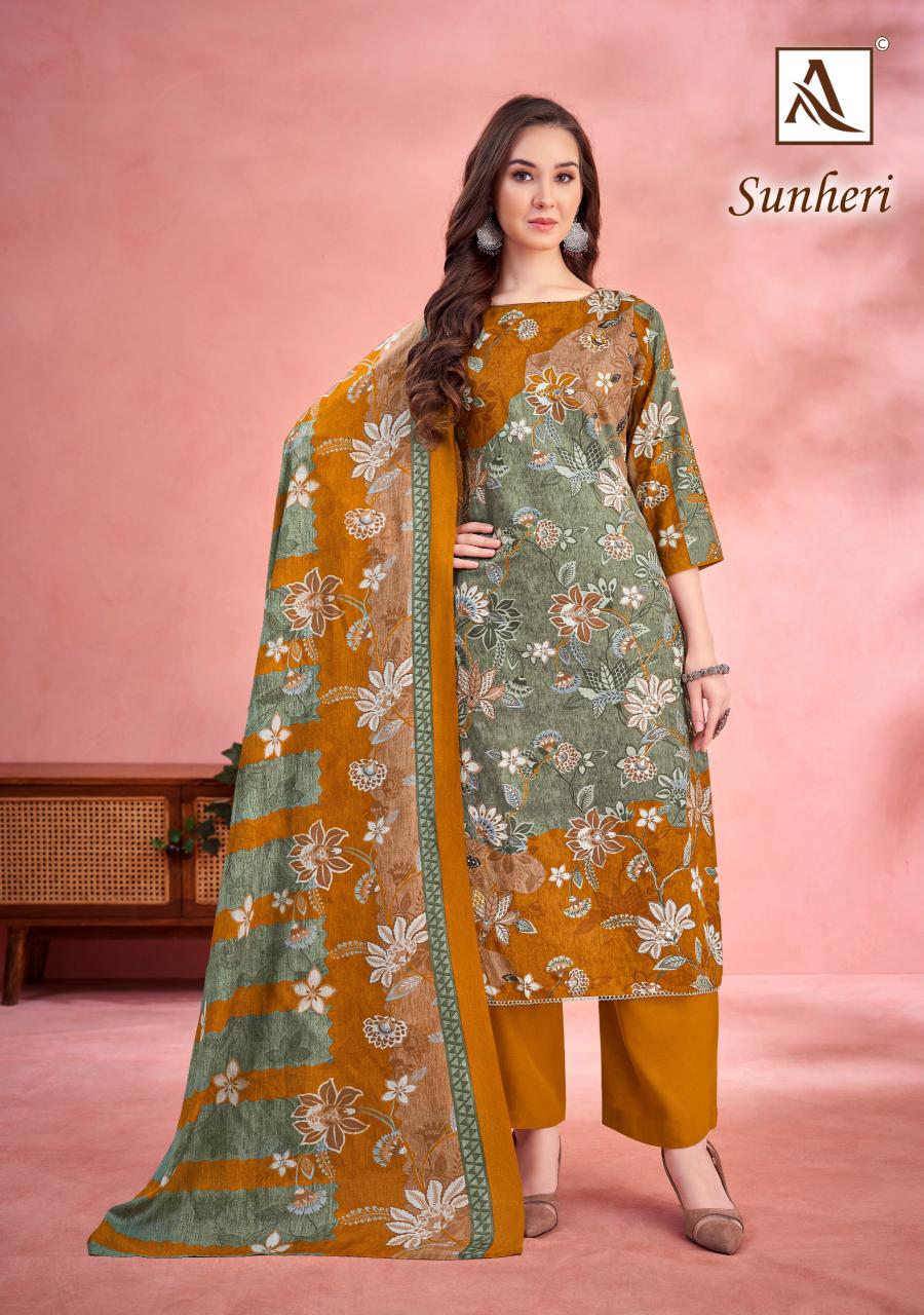 Alok Sunheri catalog bulk dress materials wholesale