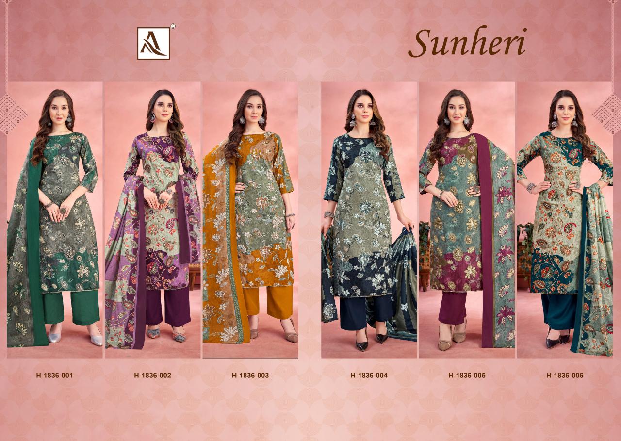 Alok Sunheri catalog bulk dress materials wholesale