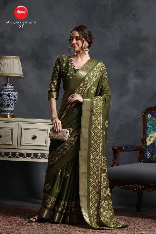 Apple Holland 51 catalog indian silk sarees online india