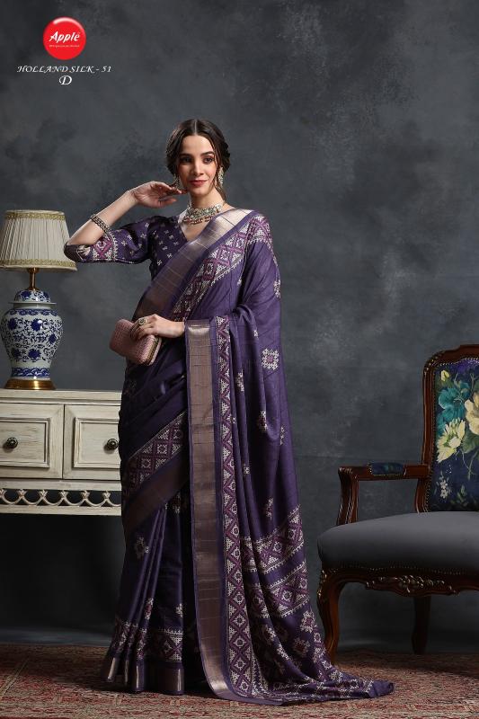 Apple Holland 51 catalog indian silk sarees online india