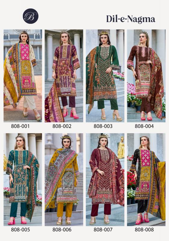 Belliza Dil E Nagma catalog suit dress material wholesale delhi