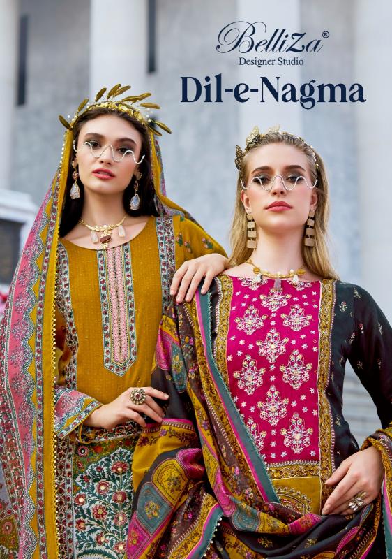 Belliza Dil E Nagma catalog suit dress material wholesale delhi