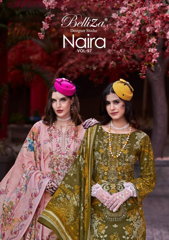 Belliza Naira Vol 97 catalog wholesale dress materials in salem