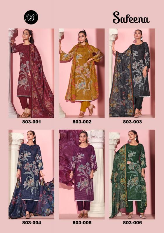 Belliza Safeena catalog soft cotton dress materials wholesale